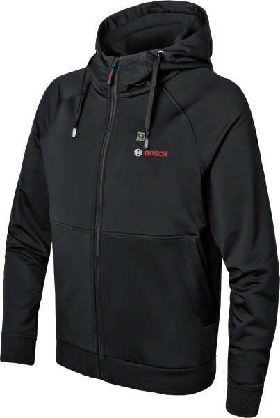 Bosch GHH 12+18V XA heated hoodie, black.