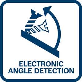 Electronic Angle Detection: supports the user to screw and drill into an inclined surface in a specific angle. The user can choose between pre-set angles or enter a specific angle via the app