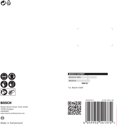 EXPERT C470 Sandpaper with 8 holes for Random Orbital Sanders 115 mm, G 240 5-pc EXPERT C470 Sandpaper with 8 holes for Random Orbital Sanders 115 mm, G 240 5-pc
