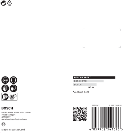 EXPERT C470 Sandpaper with 8 holes for Random Orbital Sanders 115 mm, G 400 5-pc EXPERT C470 Sandpaper with 8 holes for Random Orbital Sanders 115 mm, G 400 5-pc