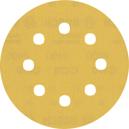 EXPERT C470 Sandpaper with 8 holes for Random Orbital Sanders 115 mm, G 400 5-pc EXPERT C470 Sandpaper with 8 holes for Random Orbital Sanders 115 mm, G 400 5-pc
