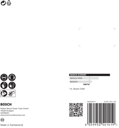 EXPERT C470 Sandpaper with 8 holes for Random Orbital Sanders 125 mm, G 40 5-pc EXPERT C470 Sandpaper with 8 holes for Random Orbital Sanders 125 mm, G 40 5-pc