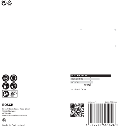 EXPERT C470 Sandpaper with 8 holes for Random Orbital Sanders 125 mm, G 60 5-pc EXPERT C470 Sandpaper with 8 holes for Random Orbital Sanders 125 mm, G 60 5-pc
