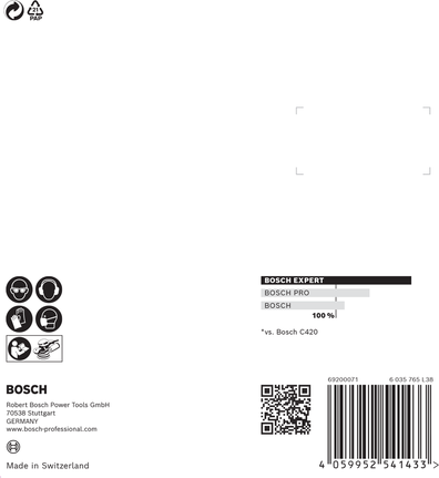 EXPERT C470 Sandpaper with 8 holes for Random Orbital Sanders 125 mm, G 80 5-pc EXPERT C470 Sandpaper with 8 holes for Random Orbital Sanders 125 mm, G 80 5-pc