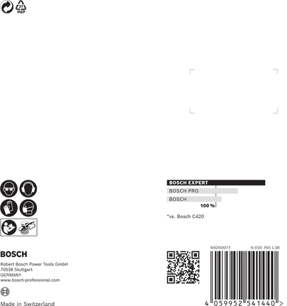 EXPERT C470 Sandpaper with 8 holes for Random Orbital Sanders 125 mm, G 100 5-pc EXPERT C470 Sandpaper with 8 holes for Random Orbital Sanders 125 mm, G 100 5-pc