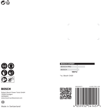 EXPERT C470 Sandpaper with 8 holes for Random Orbital Sanders 125 mm, G 120 5-pc EXPERT C470 Sandpaper with 8 holes for Random Orbital Sanders 125 mm, G 120 5-pc