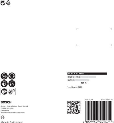 EXPERT C470 Sandpaper with 8 holes for Random Orbital Sanders 125 mm, G 240 5-pc EXPERT C470 Sandpaper with 8 holes for Random Orbital Sanders 125 mm, G 240 5-pc