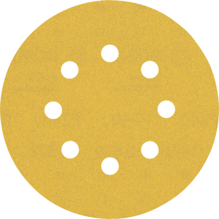 EXPERT C470 Sandpaper with 8 holes for Random Orbital Sanders 125 mm, G 240 5-pc EXPERT C470 Sandpaper with 8 holes for Random Orbital Sanders 125 mm, G 240 5-pc