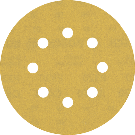 EXPERT C470 Sandpaper with 8 holes for Random Orbital Sanders 125 mm, G 320 5-pc EXPERT C470 Sandpaper with 8 holes for Random Orbital Sanders 125 mm, G 320 5-pc