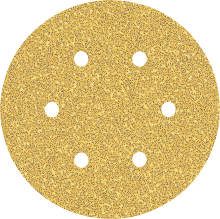 EXPERT C470 Sandpaper with 6 holes for Random Orbital Sanders 150 mm, G 40 5-pc EXPERT C470 Sandpaper with 6 holes for Random Orbital Sanders 150 mm, G 40 5-pc