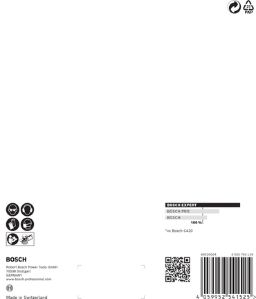 EXPERT C470 Sandpaper with 6 holes for Random Orbital Sanders 150 mm, G 60 5-pc EXPERT C470 Sandpaper with 6 holes for Random Orbital Sanders 150 mm, G 60 5-pc