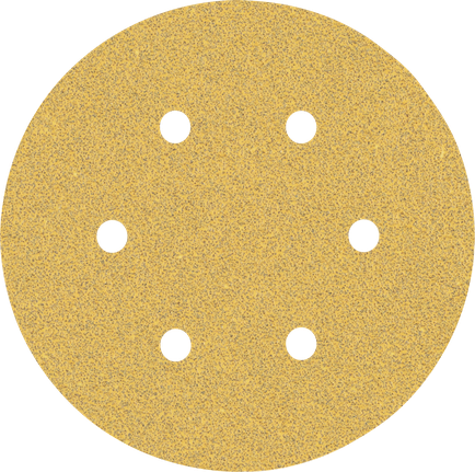 EXPERT C470 Sandpaper with 6 holes for Random Orbital Sanders 150 mm, G 60 5-pc EXPERT C470 Sandpaper with 6 holes for Random Orbital Sanders 150 mm, G 60 5-pc