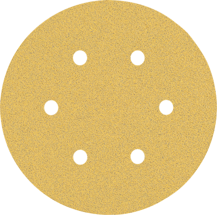 EXPERT C470 Sandpaper with 6 holes for Random Orbital Sanders 150 mm, G 80 5-pc EXPERT C470 Sandpaper with 6 holes for Random Orbital Sanders 150 mm, G 80 5-pc