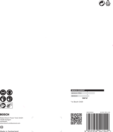 EXPERT C470 Sandpaper with 6 holes for Random Orbital Sanders 150 mm, G 100 5-pc EXPERT C470 Sandpaper with 6 holes for Random Orbital Sanders 150 mm, G 100 5-pc