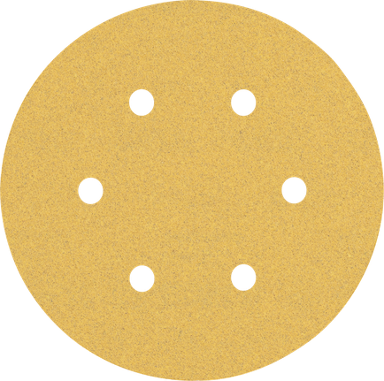 EXPERT C470 Sandpaper with 6 holes for Random Orbital Sanders 150 mm, G 100 5-pc EXPERT C470 Sandpaper with 6 holes for Random Orbital Sanders 150 mm, G 100 5-pc