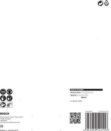 EXPERT C470 Sandpaper with 6 holes for Random Orbital Sanders 150 mm, G 120 5-pc EXPERT C470 Sandpaper with 6 holes for Random Orbital Sanders 150 mm, G 120 5-pc