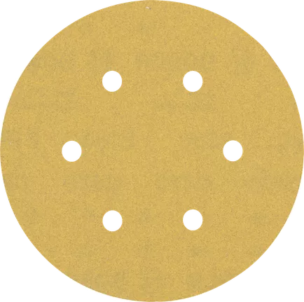 EXPERT C470 Sandpaper with 6 holes for Random Orbital Sanders 150 mm, G 180 5-pc EXPERT C470 Sandpaper with 6 holes for Random Orbital Sanders 150 mm, G 180 5-pc