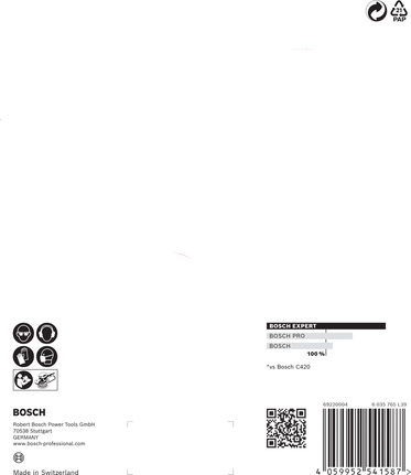 EXPERT C470 Sandpaper with 6 holes for Random Orbital Sanders 150 mm, G 320 5-pc EXPERT C470 Sandpaper with 6 holes for Random Orbital Sanders 150 mm, G 320 5-pc