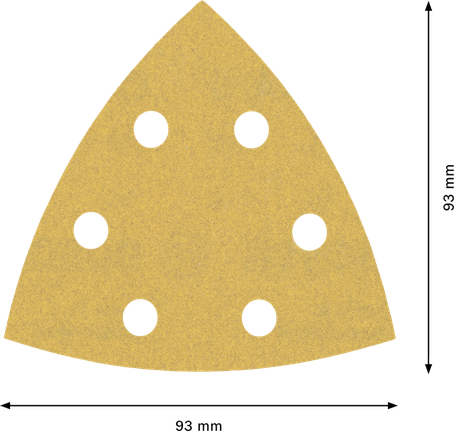 Bosch EXPERT C470 93 mm delta sandpaper 180 grit.