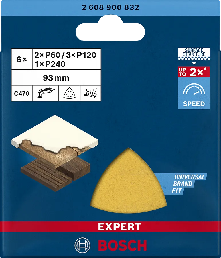 EXPERT C470 Sandpaper Set Bosch Professional