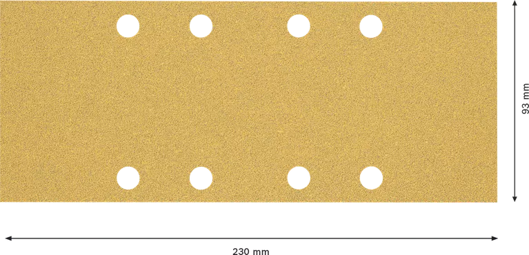 EXPERT C470 Sandpaper with 8 holes for Orbital Sanders 93 x 230 mm, G 60 10-pc EXPERT C470 Sandpaper with 8 holes for Orbital Sanders 93 x 230 mm, G 60 10-pc