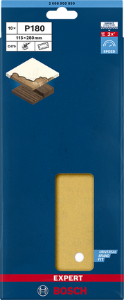 Bosch C470 115×280mm P180 sandpaper.