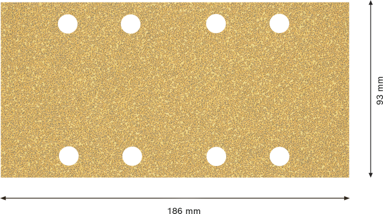 EXPERT C470 Sandpaper with 8 holes for Orbital Sanders 93 x 186 mm, G 40 10-pc EXPERT C470 Sandpaper with 8 holes for Orbital Sanders 93 x 186 mm, G 40 10-pc