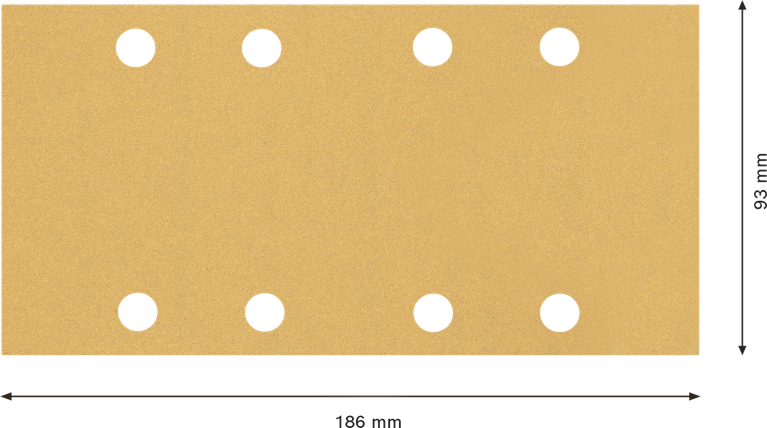 EXPERT C470 Sandpaper with 8 holes for Orbital Sanders 93 x 186 mm, G 120 10-pc EXPERT C470 Sandpaper with 8 holes for Orbital Sanders 93 x 186 mm, G 120 10-pc