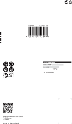 Bosch EXPERT C470 sandpaper 102 x 62 mm 93 mm G 40 10-pack.