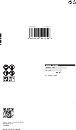 Bosch EXPERT C470 sandpaper 3/8″ 10-pack.