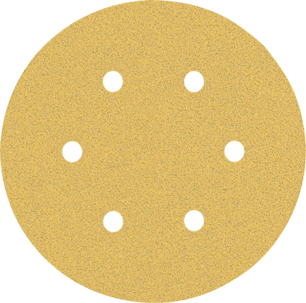 EXPERT C470 Sandpaper with 6 holes for Random Orbital Sanders 150 mm, G 80 50-pc EXPERT C470 Sandpaper with 6 holes for Random Orbital Sanders 150 mm, G 80 50-pc