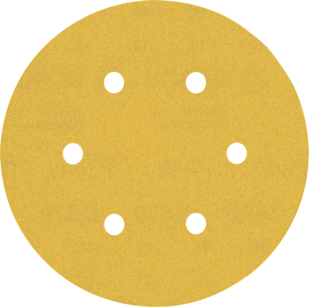 EXPERT C470 Sandpaper with 6 holes for Random Orbital Sanders 150 mm, G 240 50-pc EXPERT C470 Sandpaper with 6 holes for Random Orbital Sanders 150 mm, G 240 50-pc