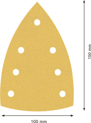 Bosch EXPERT C470 sandpaper 7 holes 100x150mm G120.