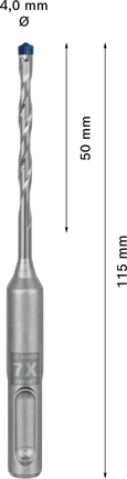 EXPERT SDS plus-7X Hammer Drill Bit 4 x 50 x 115 mm EXPERT SDS plus-7X Hammer Drill Bit 4 x 50 x 115 mm