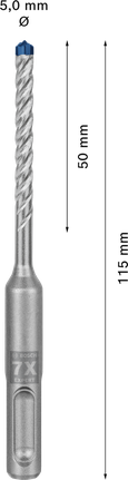 EXPERT SDS plus-7X Hammer Drill Bit 5 x 50 x 115 mm EXPERT SDS plus-7X Hammer Drill Bit 5 x 50 x 115 mm