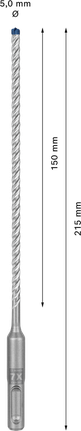 EXPERT SDS plus-7X Hammer Drill Bit 5 x 150 x 215 mm EXPERT SDS plus-7X Hammer Drill Bit 5 x 150 x 215 mm