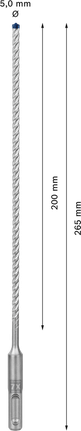 EXPERT SDS plus-7X Hammer Drill Bit 5 x 200 x 265 mm EXPERT SDS plus-7X Hammer Drill Bit 5 x 200 x 265 mm
