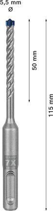 EXPERT SDS plus-7X Hammer Drill Bit 5.5 x 50 x 115 mm EXPERT SDS plus-7X Hammer Drill Bit 5.5 x 50 x 115 mm