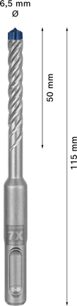 EXPERT SDS plus-7X Hammer Drill Bit 6.5 x 50 x 115 mm EXPERT SDS plus-7X Hammer Drill Bit 6.5 x 50 x 115 mm
