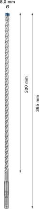 EXPERT SDS plus-7X Hammer Drill Bit 8 x 300 x 365 mm EXPERT SDS plus-7X Hammer Drill Bit 8 x 300 x 365 mm