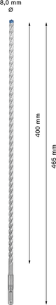 EXPERT SDS plus-7X Hammer Drill Bit 8 x 400 x 465 mm EXPERT SDS plus-7X Hammer Drill Bit 8 x 400 x 465 mm