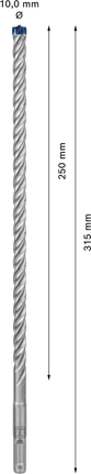 EXPERT SDS plus-7X Hammer Drill Bit 10 x 250 x 315 mm EXPERT SDS plus-7X Hammer Drill Bit 10 x 250 x 315 mm