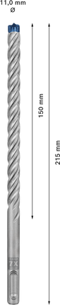 EXPERT SDS plus-7X Hammer Drill Bit 11 x 150 x 215 mm EXPERT SDS plus-7X Hammer Drill Bit 11 x 150 x 215 mm