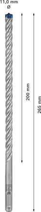 EXPERT SDS plus-7X Hammer Drill Bit 11 x 200 x 265 mm EXPERT SDS plus-7X Hammer Drill Bit 11 x 200 x 265 mm