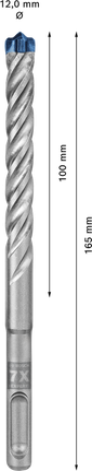 EXPERT SDS plus-7X Hammer Drill Bit 12 x 100 x 165 mm EXPERT SDS plus-7X Hammer Drill Bit 12 x 100 x 165 mm
