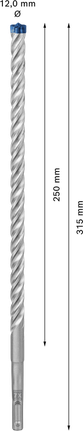 EXPERT SDS plus-7X Hammer Drill Bit 12 x 250 x 315 mm EXPERT SDS plus-7X Hammer Drill Bit 12 x 250 x 315 mm