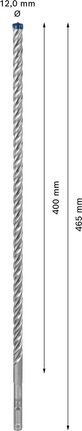 EXPERT SDS plus-7X Hammer Drill Bit 12 x 400 x 465 mm EXPERT SDS plus-7X Hammer Drill Bit 12 x 400 x 465 mm