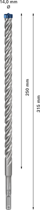 EXPERT SDS plus-7X Hammer Drill Bit 14 x 250 x 315 mm EXPERT SDS plus-7X Hammer Drill Bit 14 x 250 x 315 mm