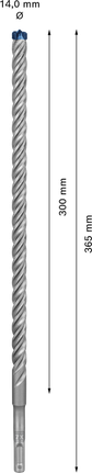 EXPERT SDS plus-7X Hammer Drill Bit 14 x 300 x 365 mm EXPERT SDS plus-7X Hammer Drill Bit 14 x 300 x 365 mm