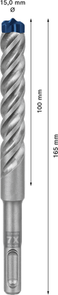 EXPERT SDS plus-7X Hammer Drill Bit 15 x 100 x 165 mm EXPERT SDS plus-7X Hammer Drill Bit 15 x 100 x 165 mm